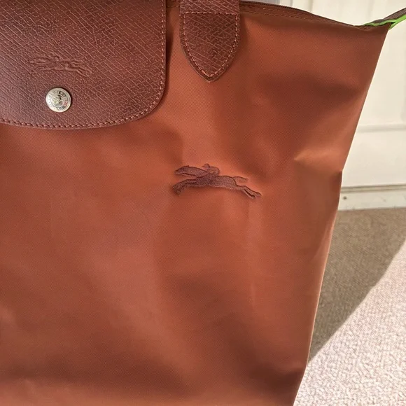 Longchamp Le Pliage Medium Tote Bag Cognac - Picture 5 of 12